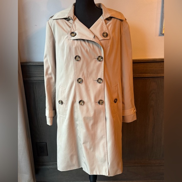 London Fog Jackets & Blazers - London Fog Tan Double-Breasted Trench Coat
